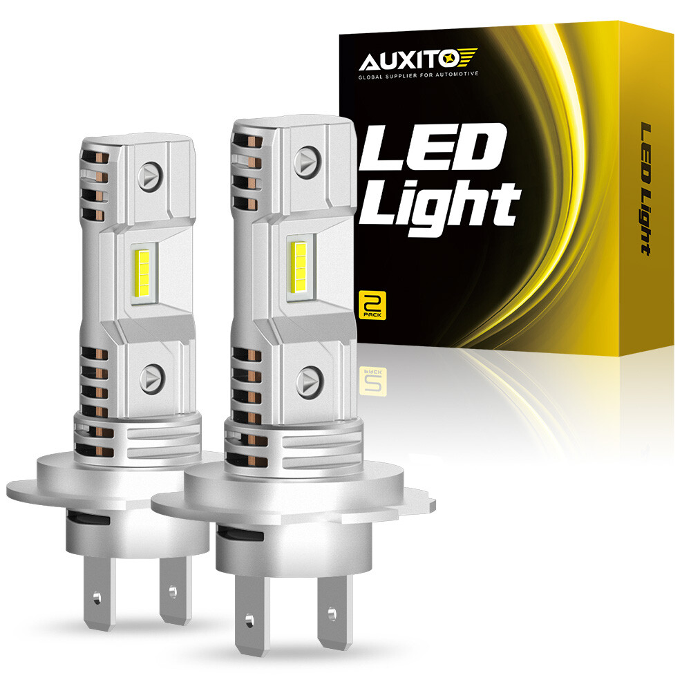 AUXITO Q10 H7 LED Headlight High/Low Beam Bulbs 120W 40000LM Bright White 6000K
