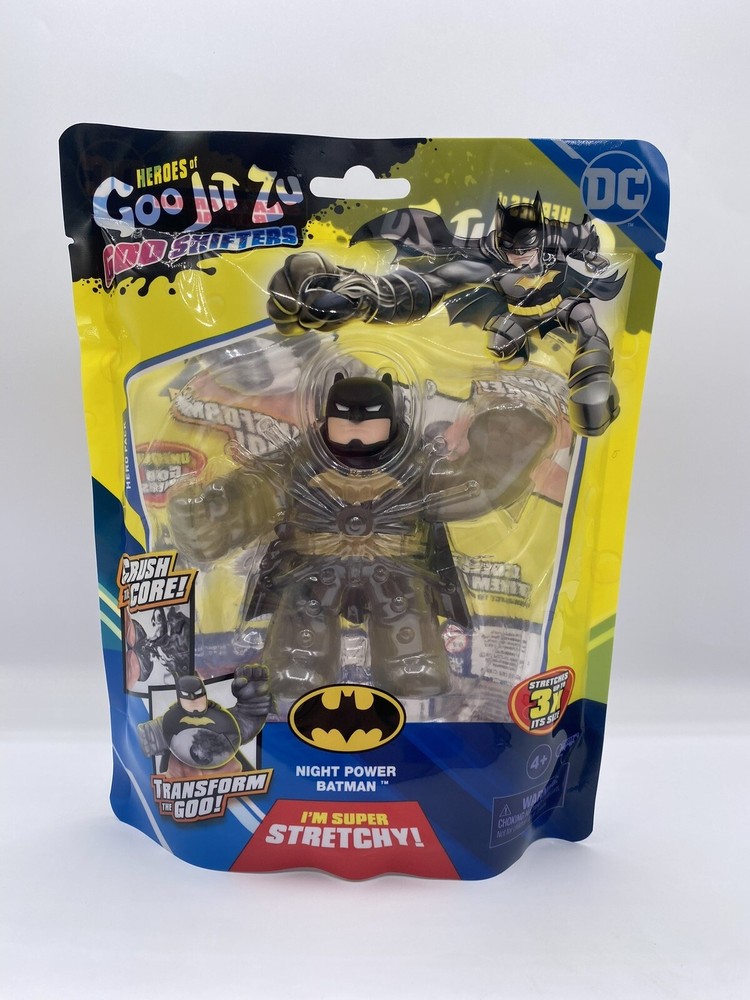Heroes of Goo Jit Zu Goo Shifters DC Night Power BATMAN Stretchy Toy Figure
