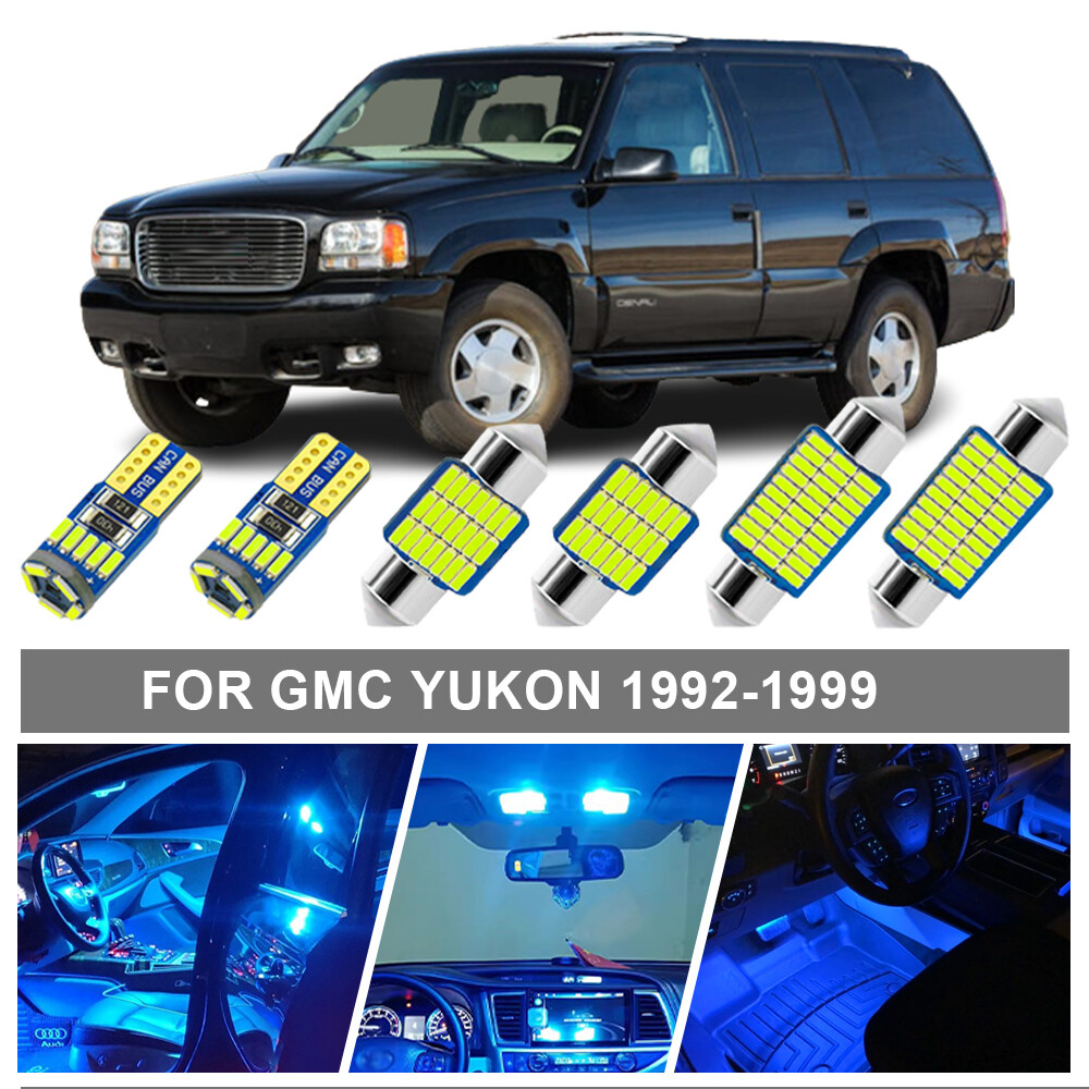 14 X Blue Interior LED Light Bulb Kit for 1992-1999 GMC Yukon Tahoe Suburban
