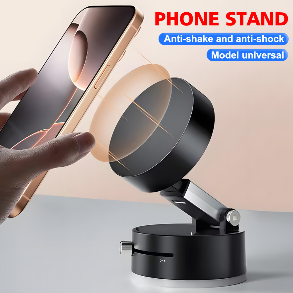 Magnetic Car Phone Mount with Strong Suction Dashboard Holder  