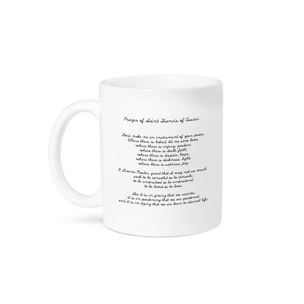 3dRose Prayer of St Francis of Assisi Spirituality Religion Mug 11 oz