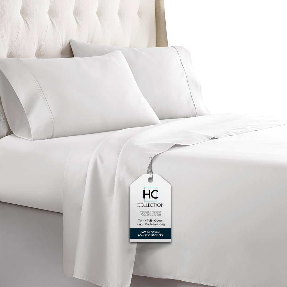 Bed Sheets Set, HOTEL LUXURY Platinum Collection 1800 Series Bedding Set, Deep P