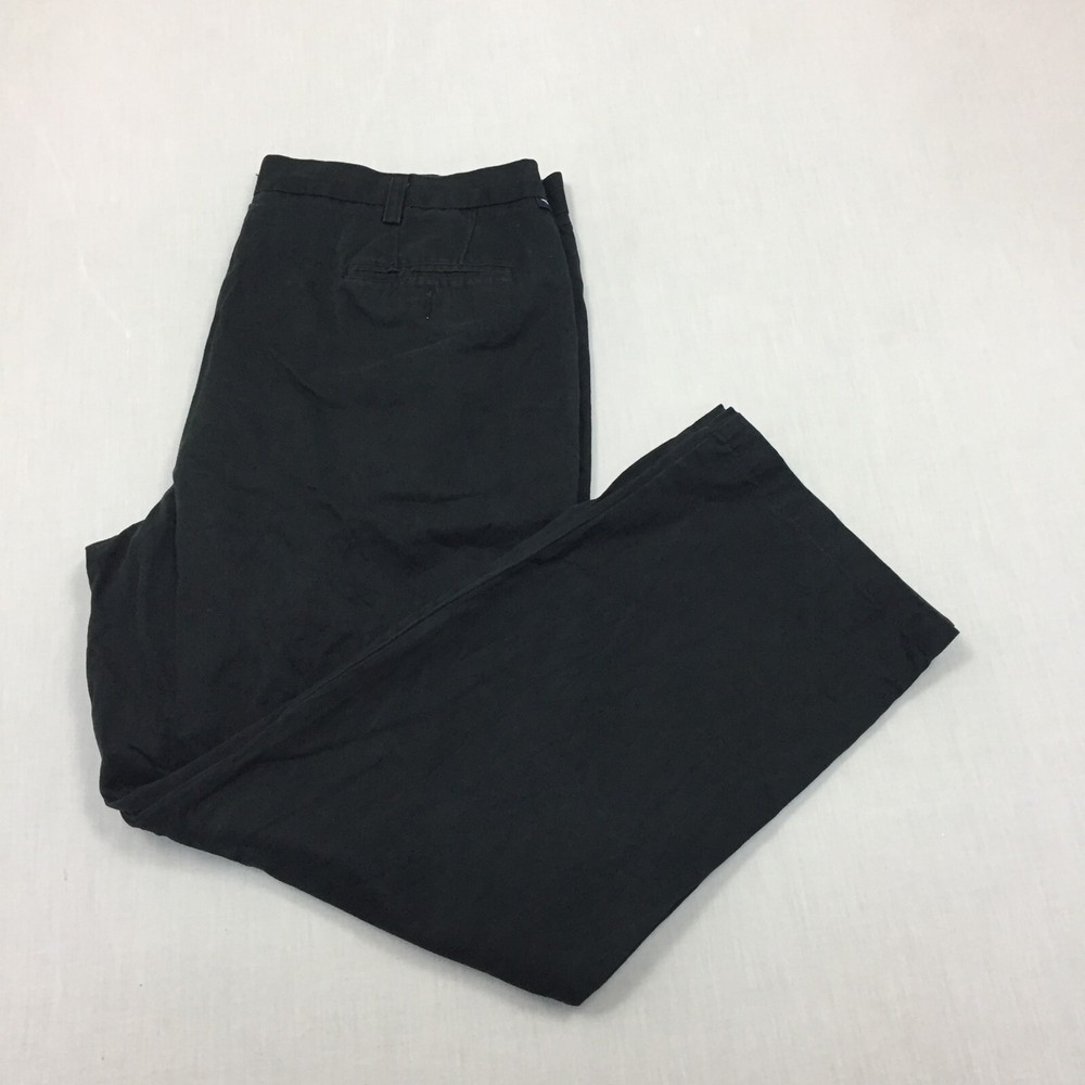 Dockers Chino Trousers Cotton Pants Relaxed Fit Mens Size 40W 30L Black
