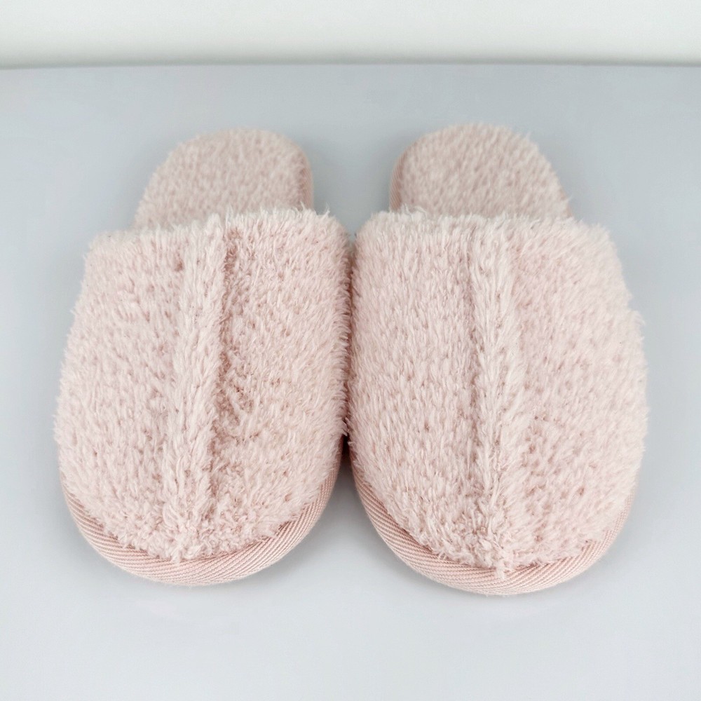 Women's Fuzzy Soft Slippers Pink Size 5/6