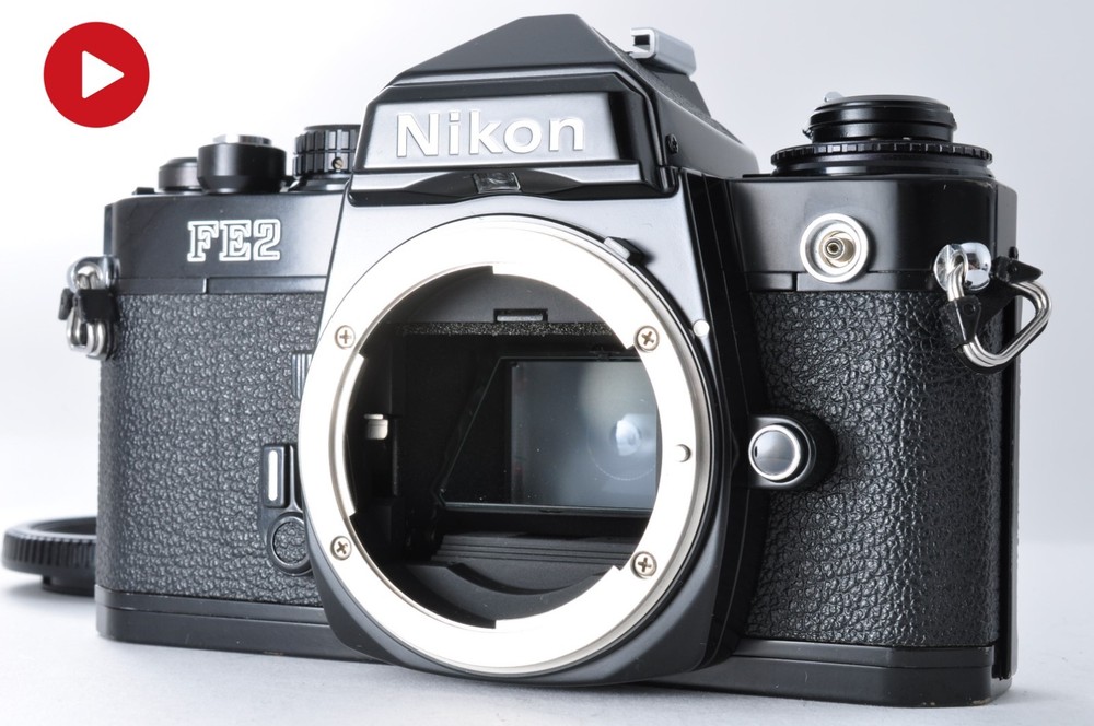 Near MINT Nikon FE2 Black 35mm SLR Film Camera Body Japan #2502096