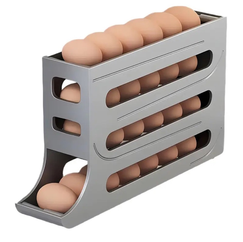 Portable Egg Dispenser Kitchen Storage Container for Easy Access