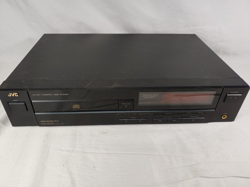 JVC XL-V211BK Vintage 1989 Single Disc CD Player Compact Disc Tested