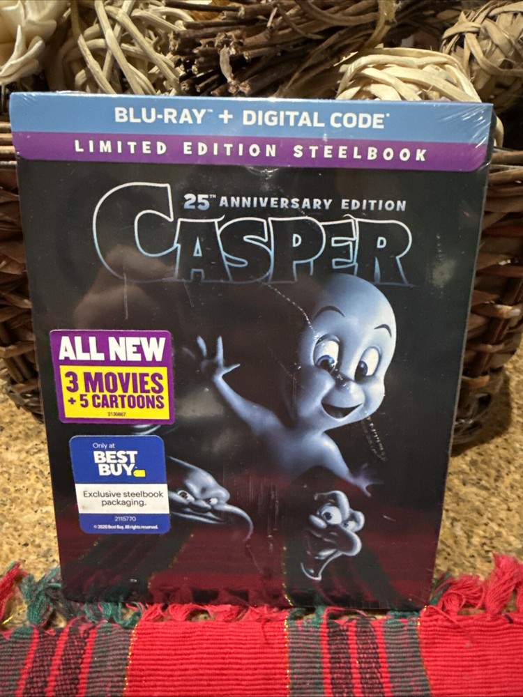 Casper (Blu-ray + Digital Code, 2020, 25th Anniversary Edition) Steelbook