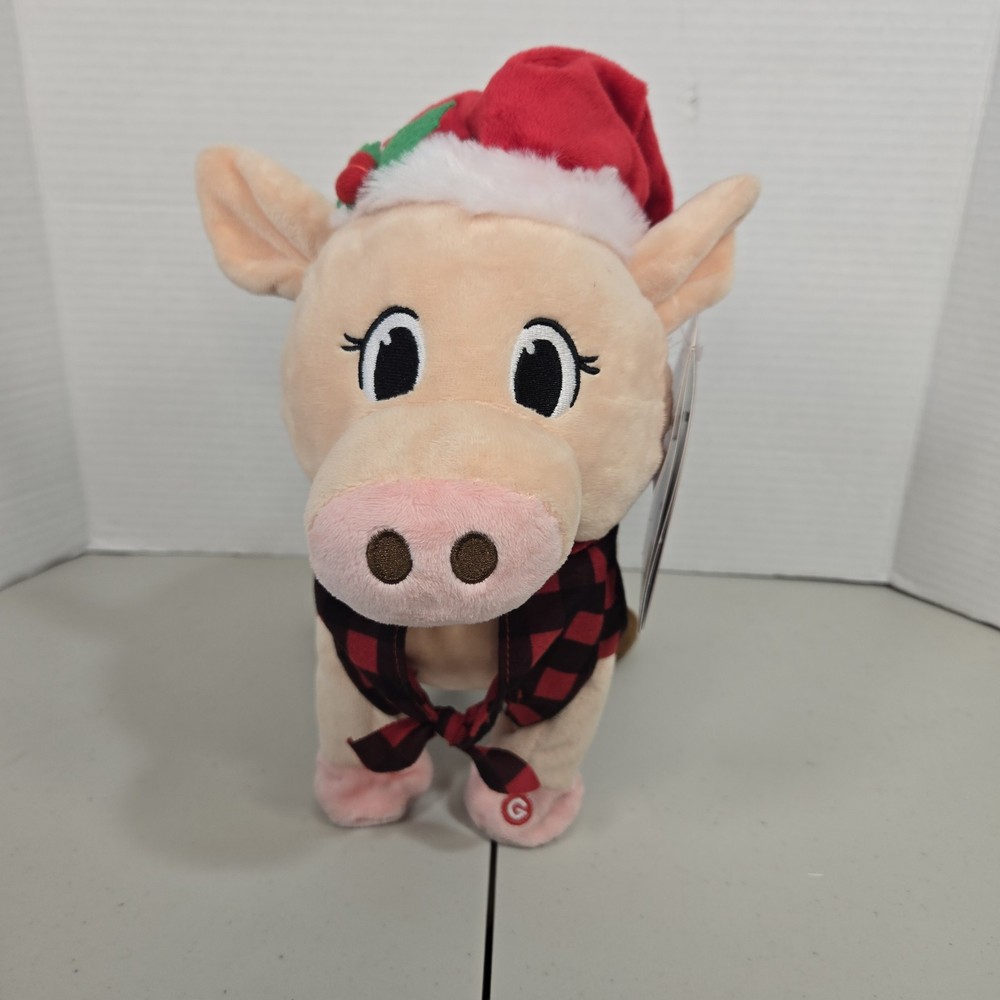 Gemmy Dancing Pig Plush Christmas Gift for Girls with Music and Dance Moves NWT