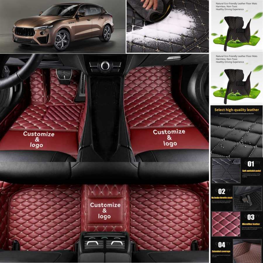 Luxury Waterproof Floor Mats for Maserati Levante & Grecale - Carpet & Cargo Liner