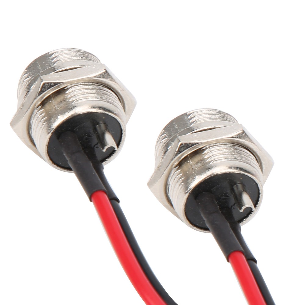 5Pc 3-Pin Inline Charger Connector Round Charging Port With Cap For E-Scoot FD