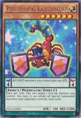 Performapal Kaleidoscorp 1st Edition Rare DUEA-EN009 Heavily Played