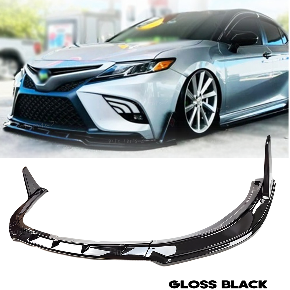 Gloss Black 5pc Front Bumper Lip Splitter for Toyota Camry SE/XSE 2018-2024