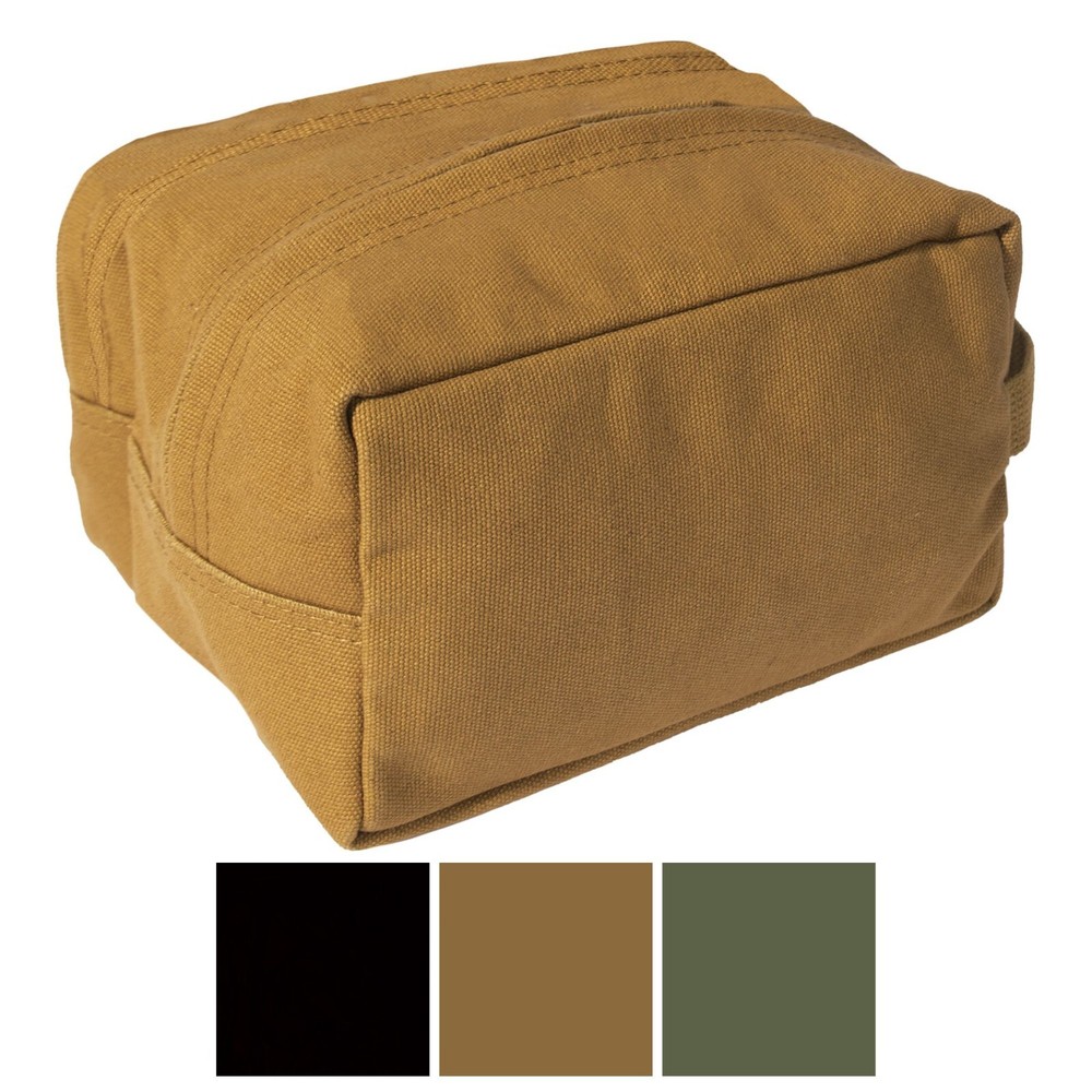 Rothco Canvas Dopp Travel Toiletry Bag Dual Organizer Portable Carry Case Pouch