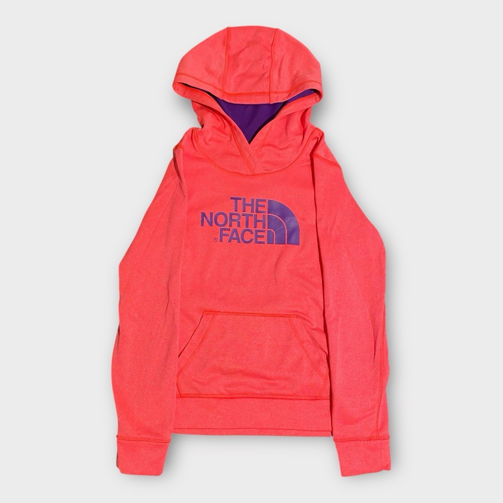 The North Face Pullover Hoodie Sweatshirt Women XS Pink Purple Logo Performance