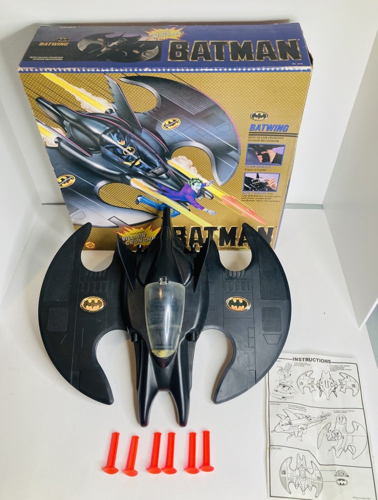 Toy Biz Batman Batwing Vintage 1989 - NOW COMPLETE! - I found two more missiles!