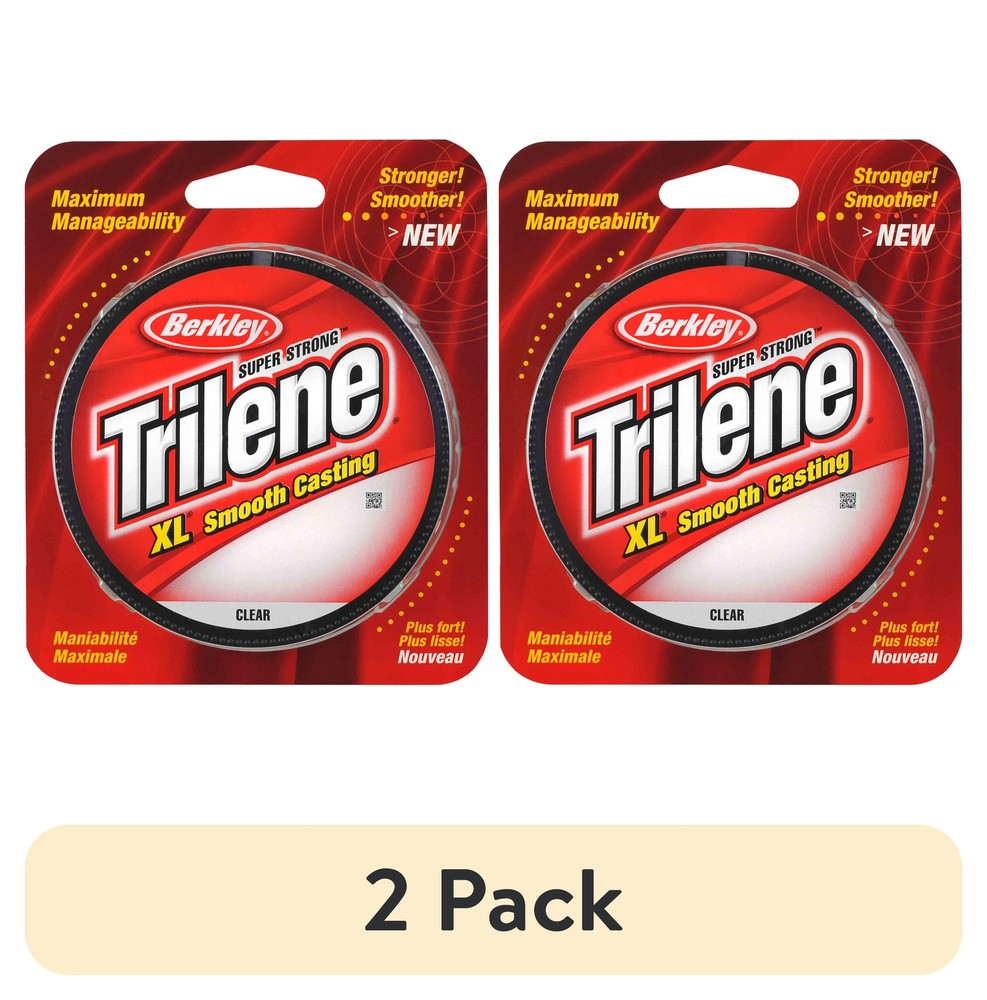 (2 Pack) Berkley Trilene XL Monofilament Fishing Line 4lb Test 330yd Clear
