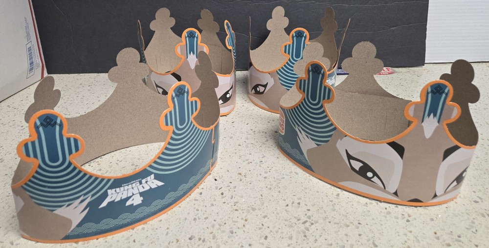 Kung Fu Panda 4 BK Limited Edition Crown Paper Hat Set of 4-image