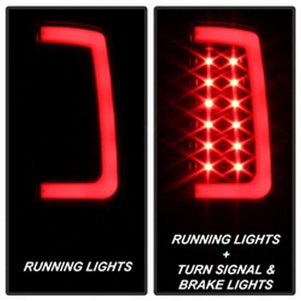 Spyder Tail Light Set - LED Tail Lights - Version 2 - Black