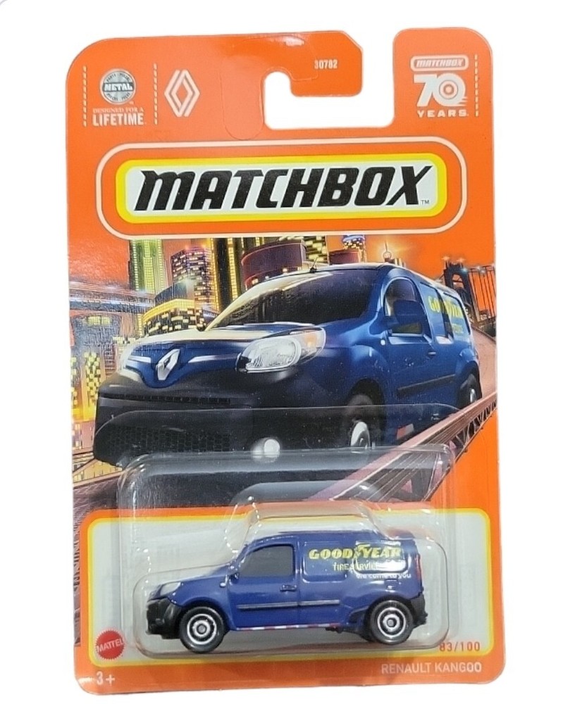 Good Year Blue Matchbox Renault Kangoo Brand New 70 Years Series 83/100-image