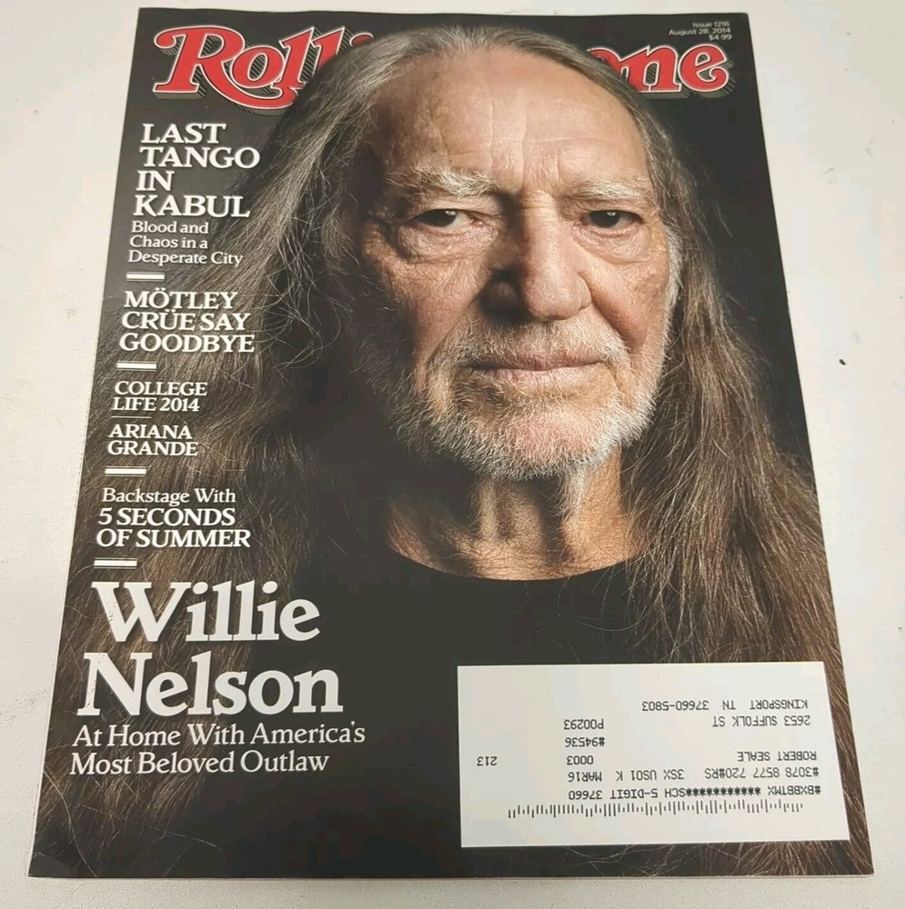 Rolling Stone Magazine August 28, 2014 Willie Nelson Issue 1216