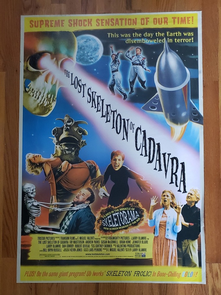 The Lost Skeleton of Cadava Movie Poster 27x40  Fay Masterson Andrew Parks