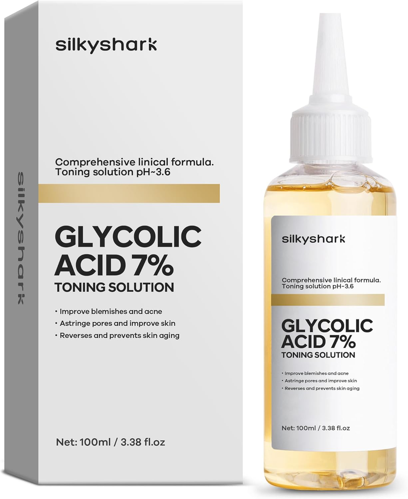Glycolic Acid 7% Exfoliating Toner 100ml for Gentle Skin Renewal