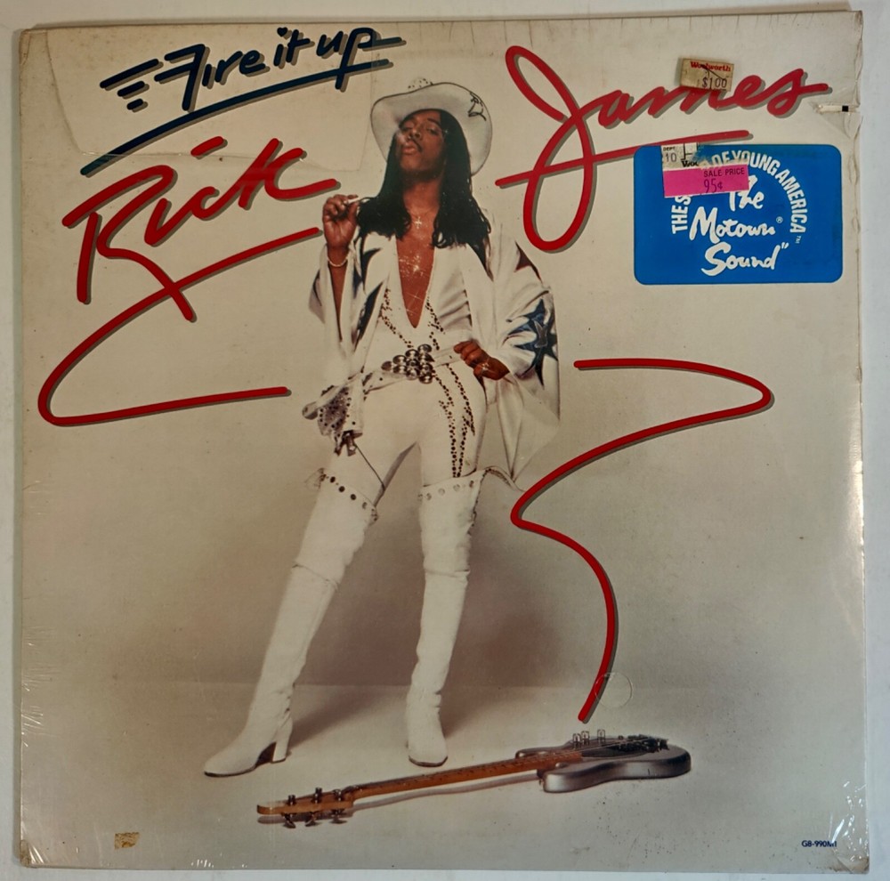 Rick James Fire It Up LP SEALED Hype sticker