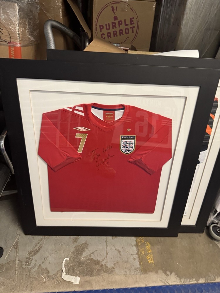 DAVID BECKHAM HAND SIGNED 1999 UCL SHIRT/JERSEY