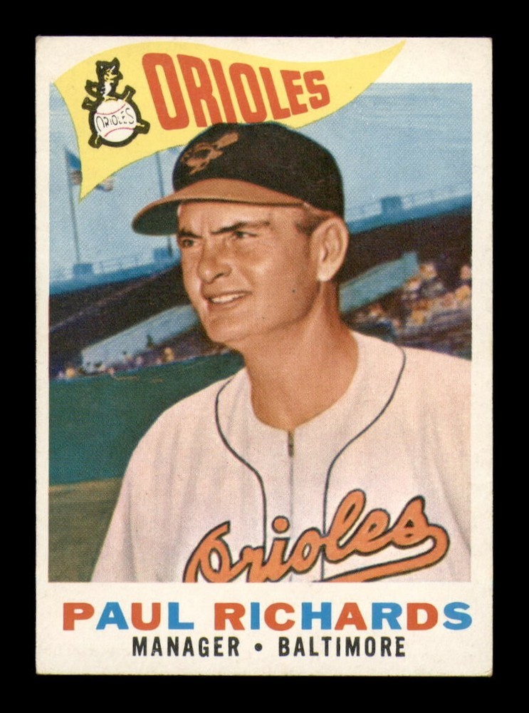 1960 Topps #224 Paul Richards Manager EX-MINT by OBGcards