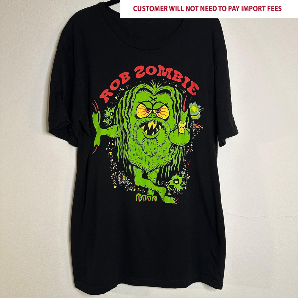 Hot Rob Zombie Mean Green Gift Funny Black S-5XL  Shirt VK043