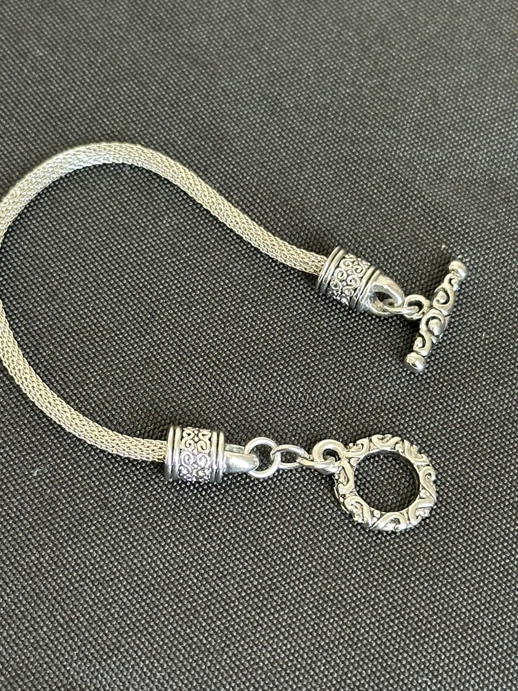 6” Silver Bali Style Bracelet