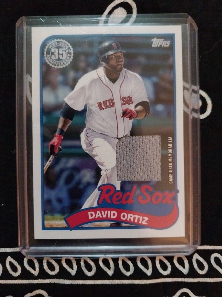 David Ortiz 2024 Topps Update 1989 Topps Insert Game Used Relic #89RU-DO PAPI