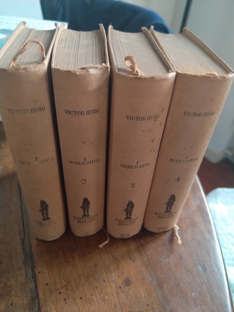 I Miserabili di Hugo Victor Collezione Completa 1928 Casa Editrice Bietti