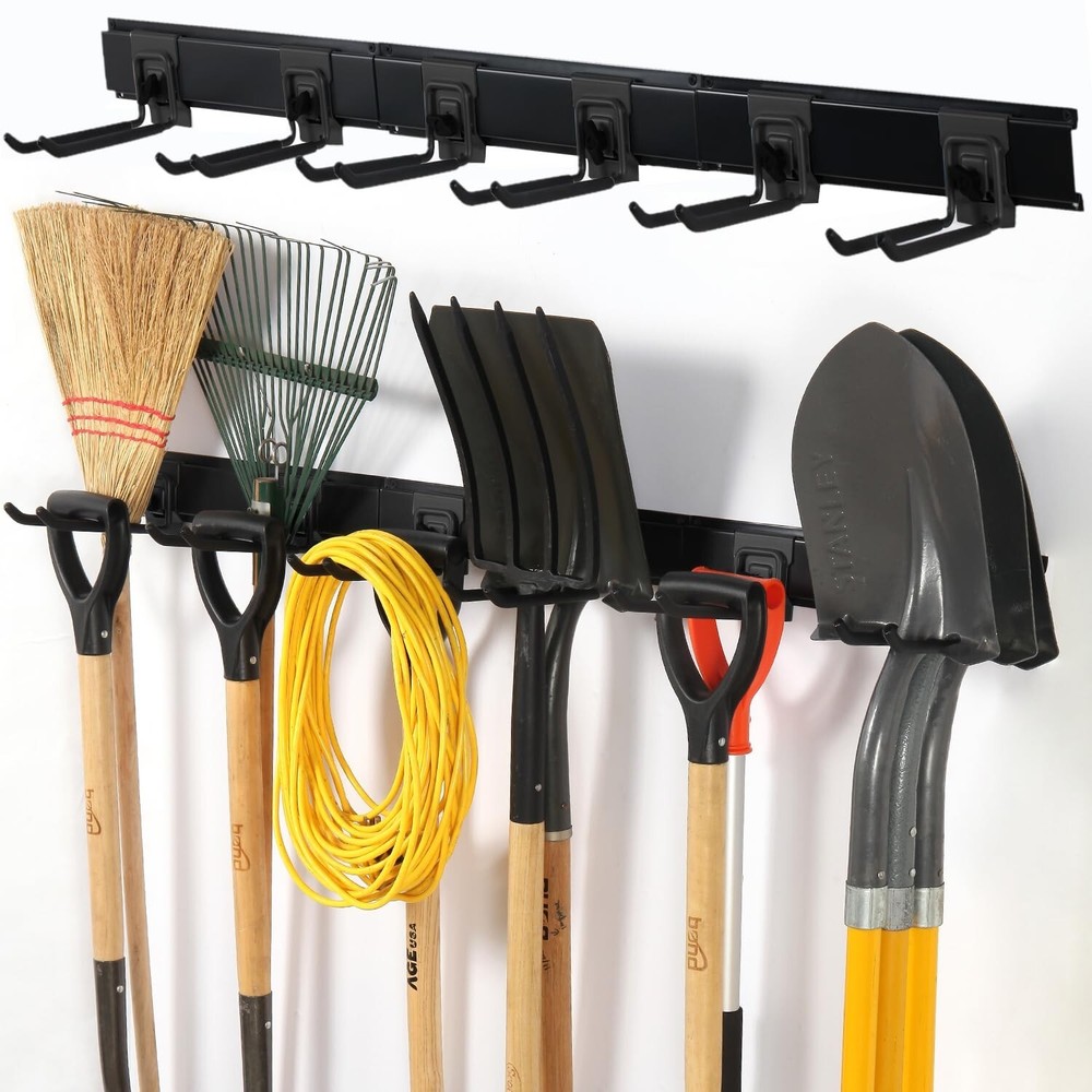 Wall Mount Garage Tool Organizer for Garden Clamps and Tools
