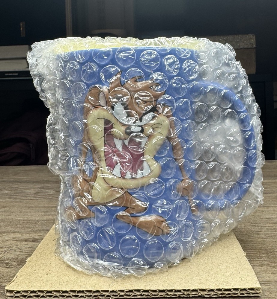 Looney Tunes Taz 3D Embossed 12oz Coffee Mug Warner Bros Xpress