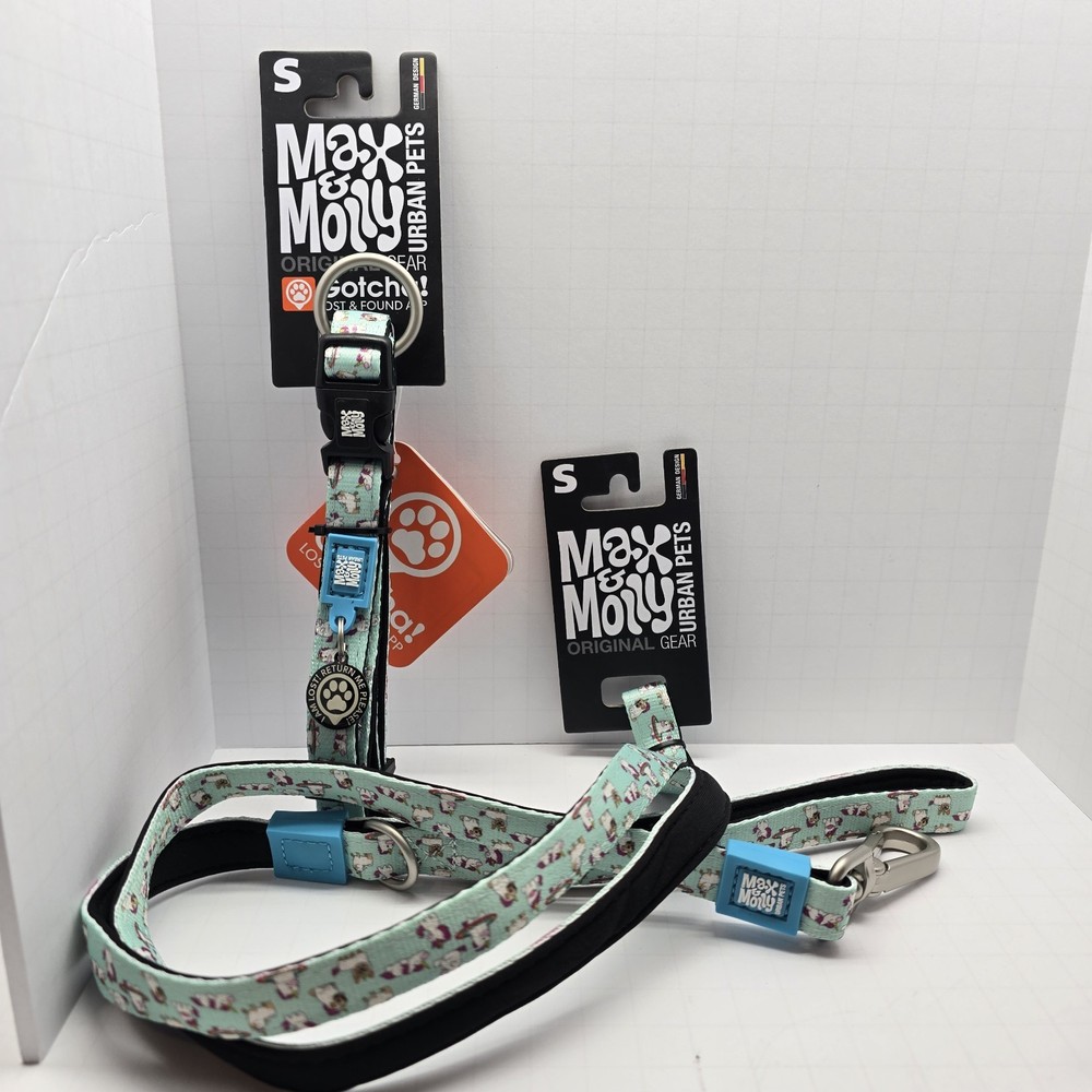 Max & Molly Unicorn Smart ID Collar And Leash Set, Small