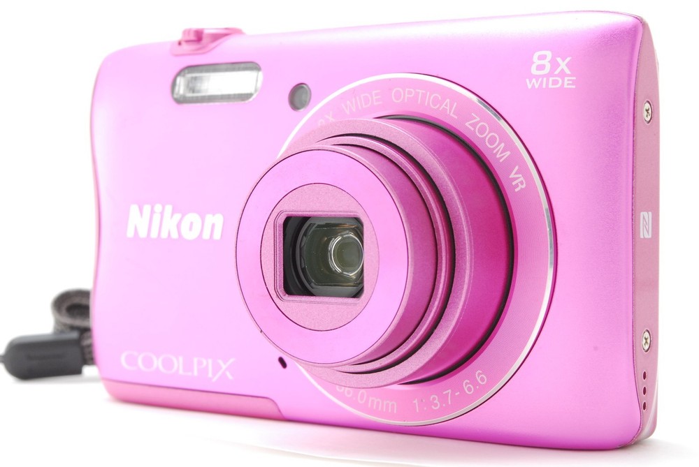Clearance Sale!!【NEAR MINT w/Battery】 Nikon COOLPIX S3700 Pink 20.1 MP Japan-image