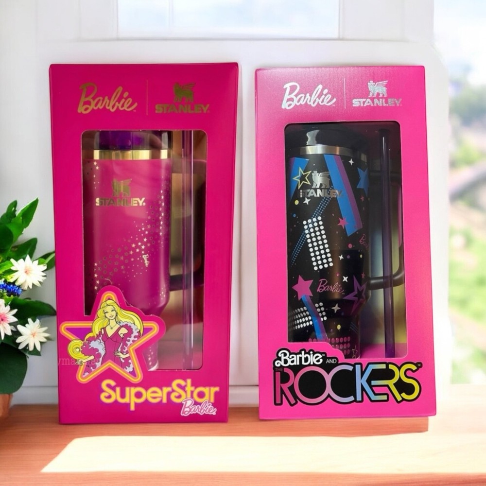 Barbie x Stanley Tumbler 70’s SUPERSTAR 40 oz Quencher New IN HAND / Rockers