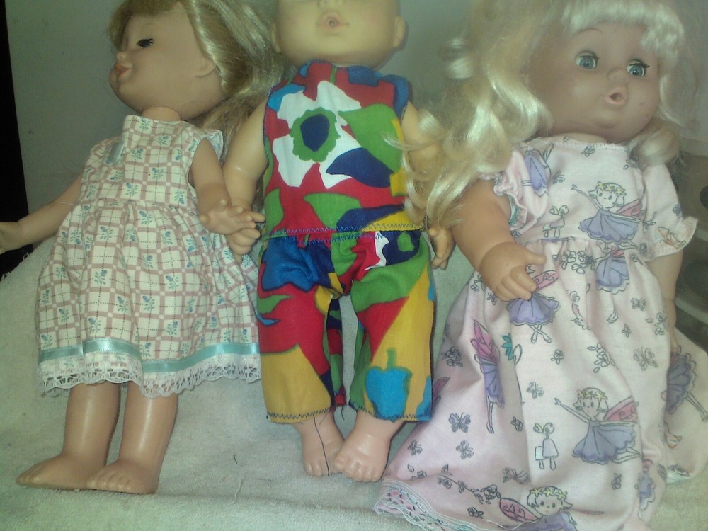 CLEARANCE SALE DOLL CLOTHES DRESS PJ NIGHTGOWN FIT 10 11 12 INCH SET 8-image