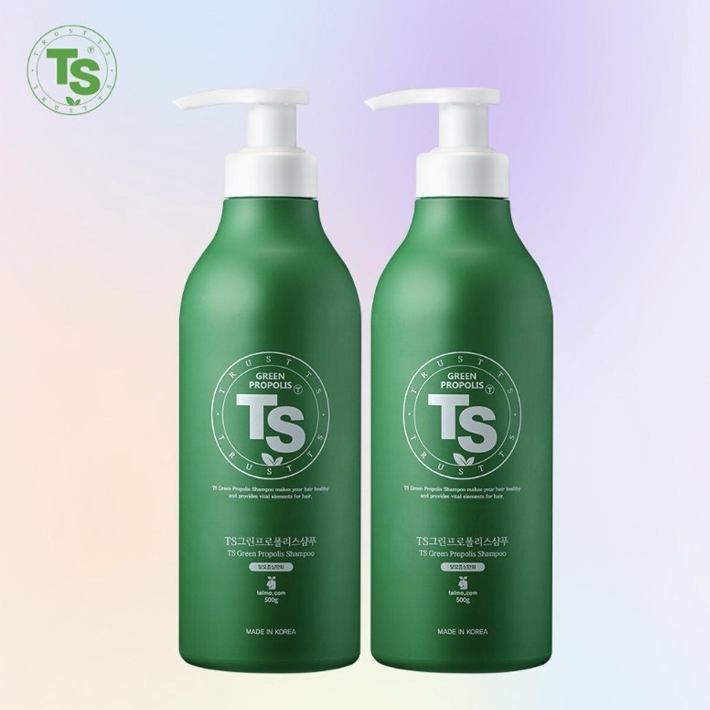 TS Green Propolis Shampoo 500ml 2pack Anti Hair Loss Care Scalp Toning Moisture