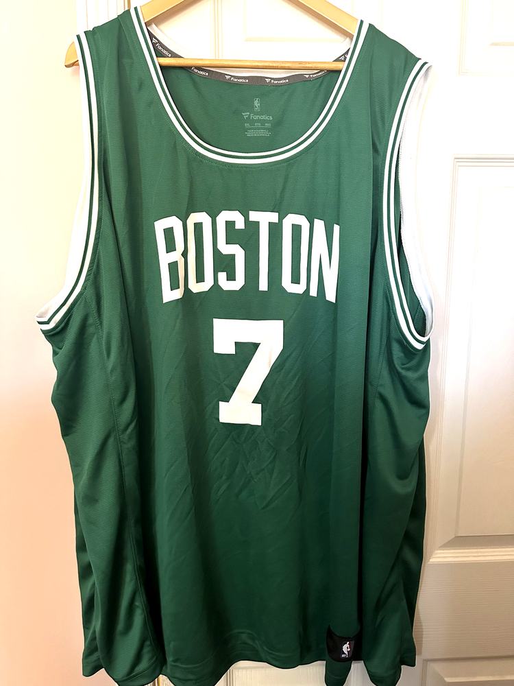 BOSTON CELTICS JAYLEN BROWN FINALS JERSEY/MENS 5X/NEW!!
