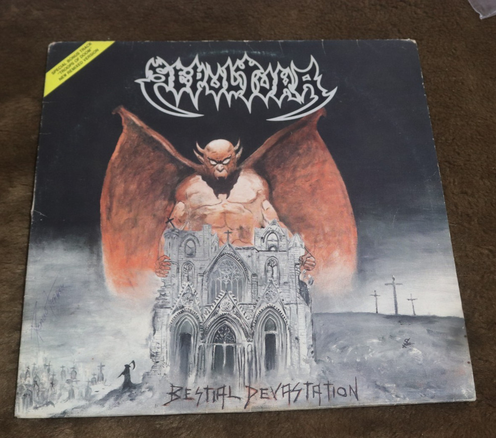 LP SEPULTURA Bestial Devastation 1990 First Pressing Vinyl HEAR