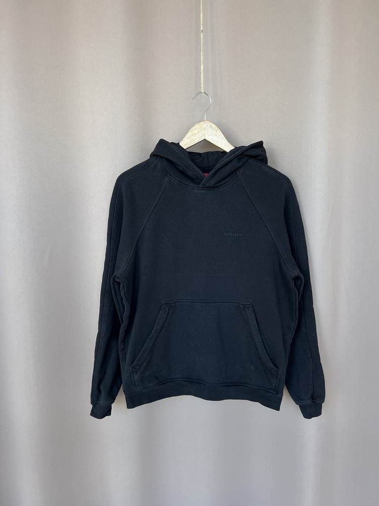 Represent 247 Oversized Hoodie Mens Size S/M in Black Long Sleeve