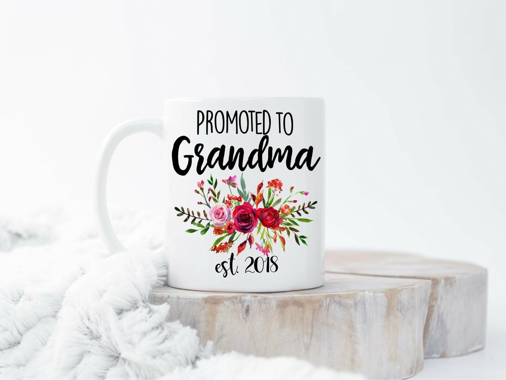 Custom New Grandma Mug Grandmother Gift Christmas Gifts For Grandma Est 2019