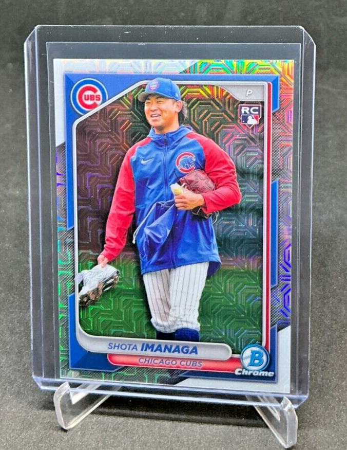 2024 Bowman Chrome SHOTA IMANAGA RC Mojo Refractor Variation SSP #41 Cubs
