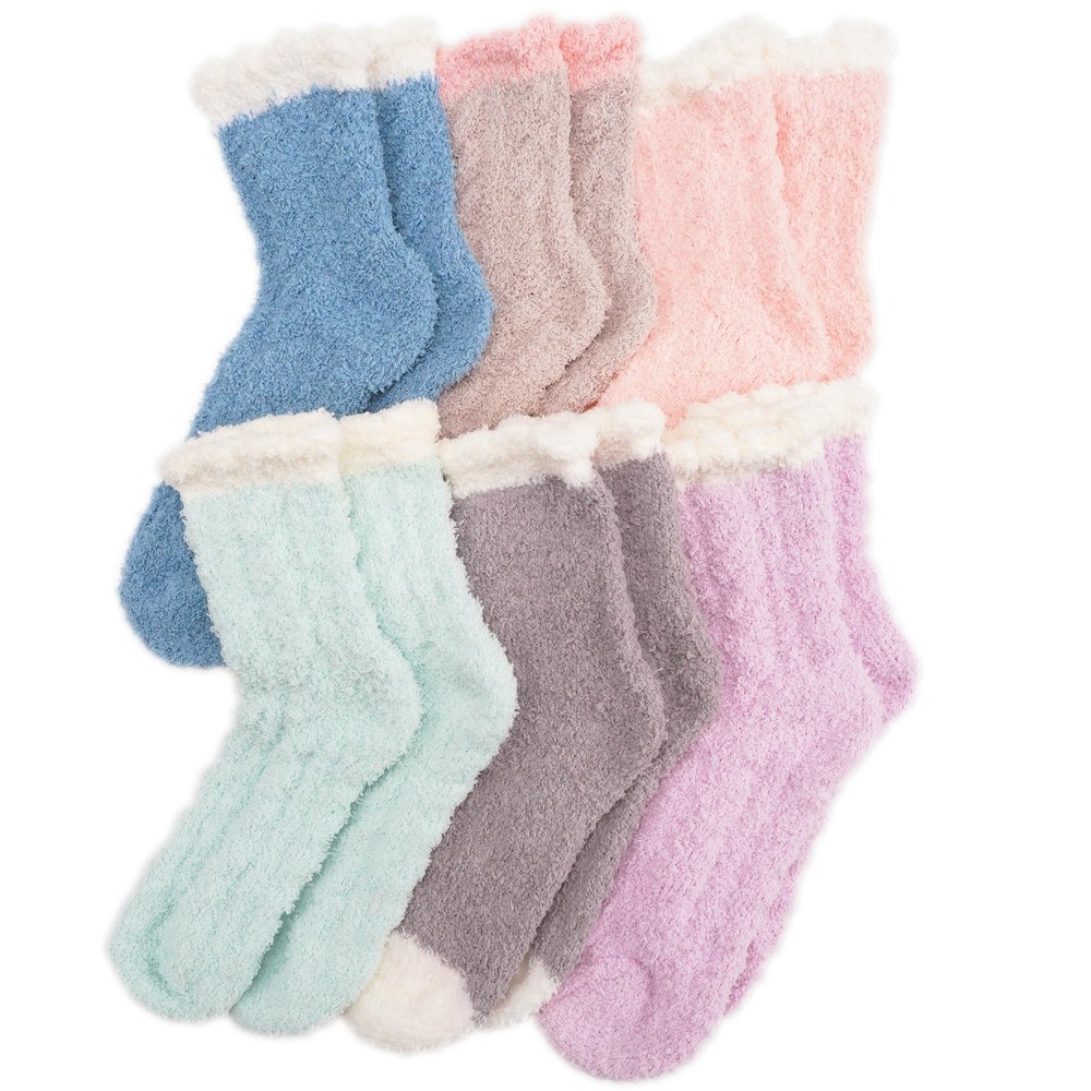 Soft Fluffy T6 Cozy Slipper Socks for Women Keep Warm and Comfy