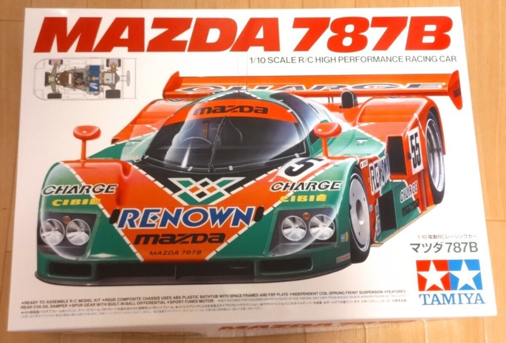 Tamiya 1/10 Scale Mazda 787B Electric RC Car Kit 47518 New From Japan