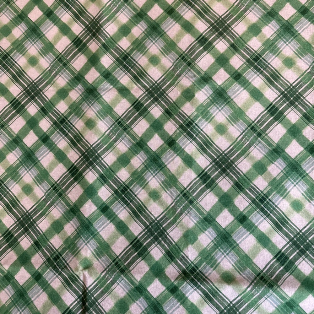 Vibrant Irish Green Calico Fabric for Crafts and Sewing