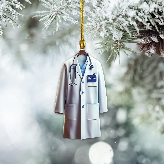 Doctor Christmas Ornament  Doctor Ornament Gift  Doctor Blouse Ornament Decor